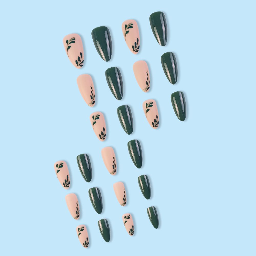 24Pcs/Box Charming Pink Flame Short Ballet Wearable Fake Nails press on Square Head Full Cover Detachable Finished Fingernails