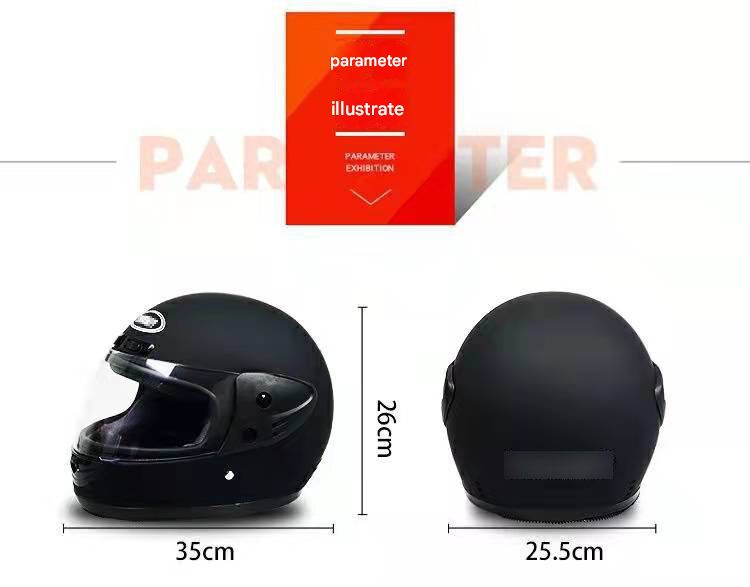 Motorcycle electric vehicle commuter helmet adult men and women motorcycle riding helmet full helmet