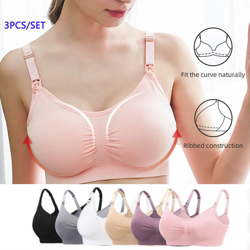 High-Quality Maternity Nursing Bras Cotton Breastfeeding Pregnant Underwear Seamless Large Size Breathable Bra Push Up