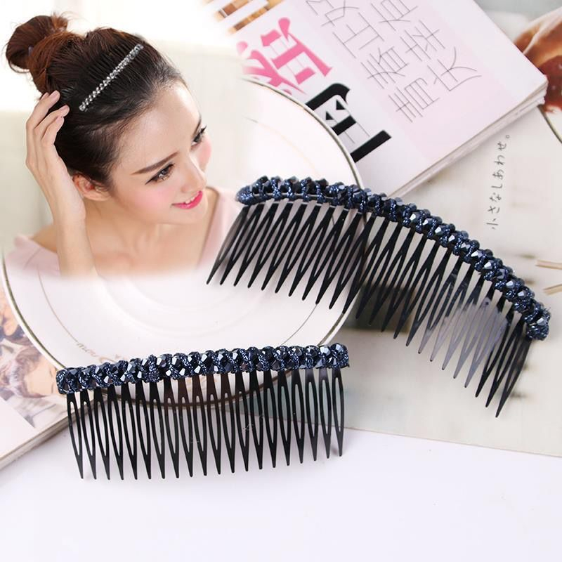 Crystal hair comb bangs comb upside down comb hairpin back of head broken hair  organizer |TospinoMall online shopping platform in GhanaTospinoMall Ghana  online shopping
