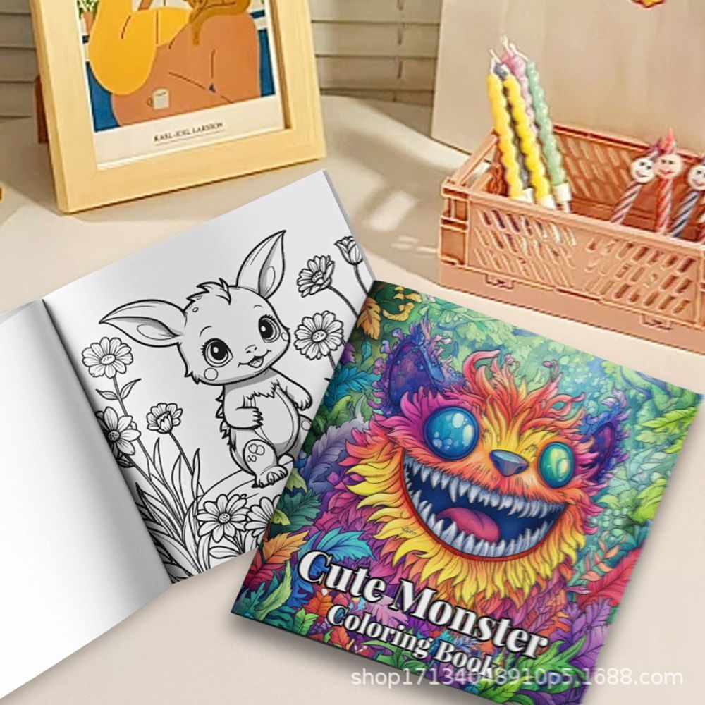 2025 spot factory direct sales coloring book coloring book coloring book filling book adult 6-10 years old drawing book