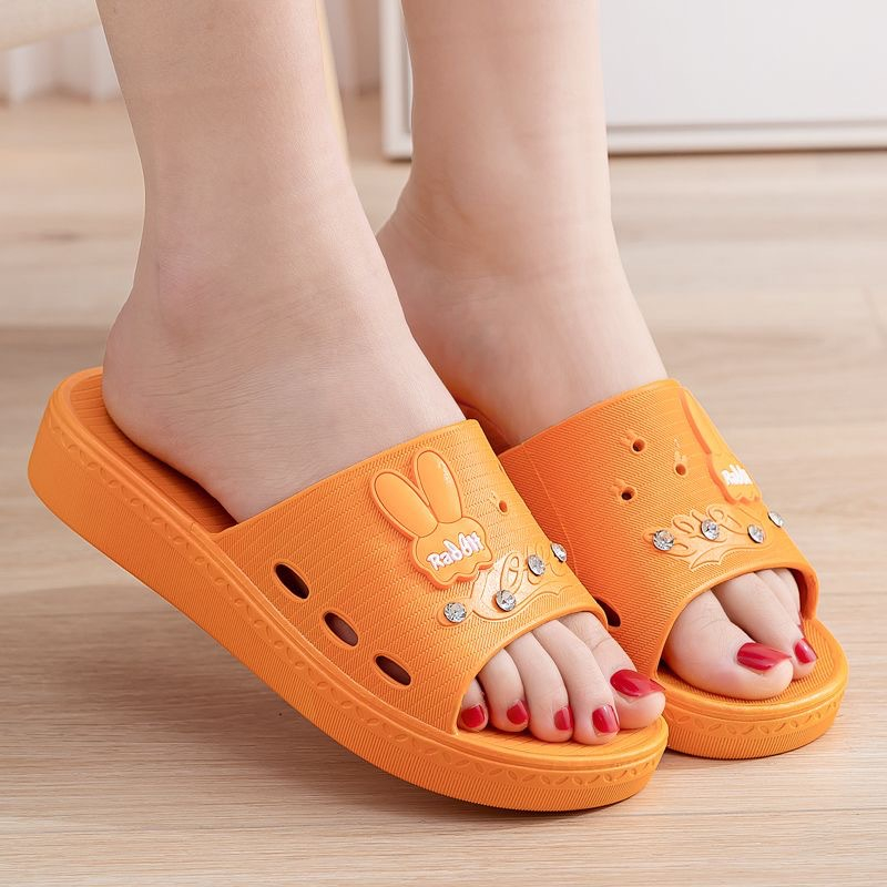 2122 Summer New Fashion Cute Cartoon Women Slippers Indoor And Outdoor Anti-Slip Breathable Slippers