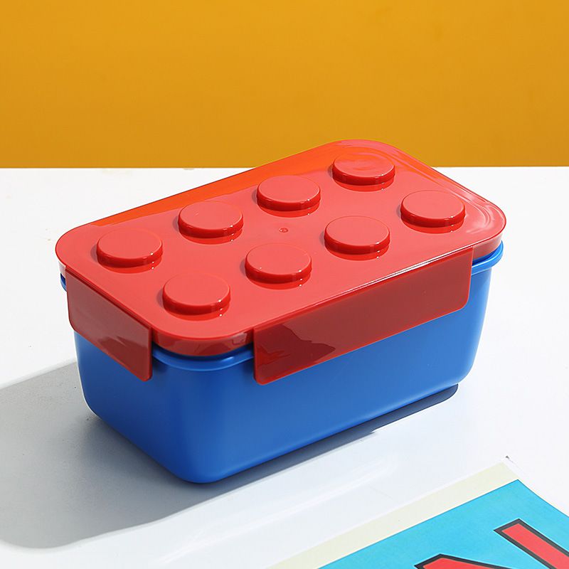 Building Block Lunch Box Picnic Box Children's Salad Box Lunch Box Fruit Box Microwave Heating Kitchen Dining Storage Travel To-Go Food Containers