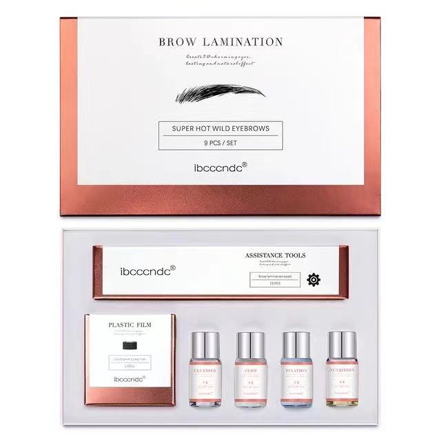 Pro Brow Lift Perming Eyebrow Lifting Brow Lamination Kit with Cling Film Nutrition Keratin Perming Lotion for Home Use 