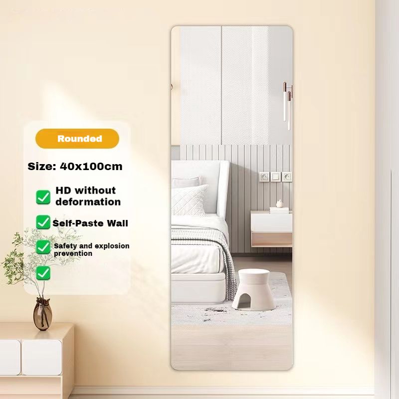 Won't break soft mirror, 40*120CM rectangular mirror, diameter 40CM round mirror（Special rates for events）40*120CM rectangular mirror