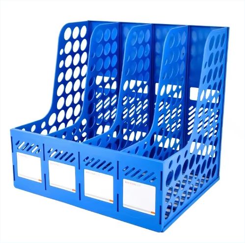 PP material office desktop file box folder multilayer storage basket
