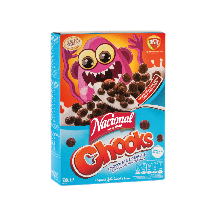  Nacional Cornflakes-Chocolate Cereal-Chooks-Kids Choice-300g