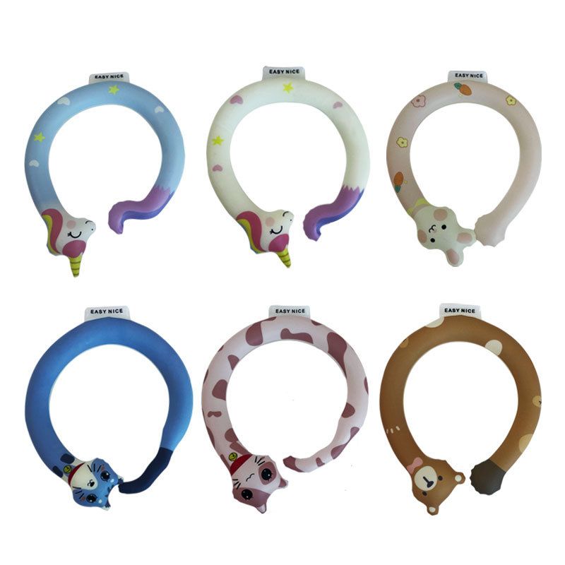 Summer product new upgrade  hot-selling gradual change neck ice ring unisex ice collar cooling ringAnimal collar