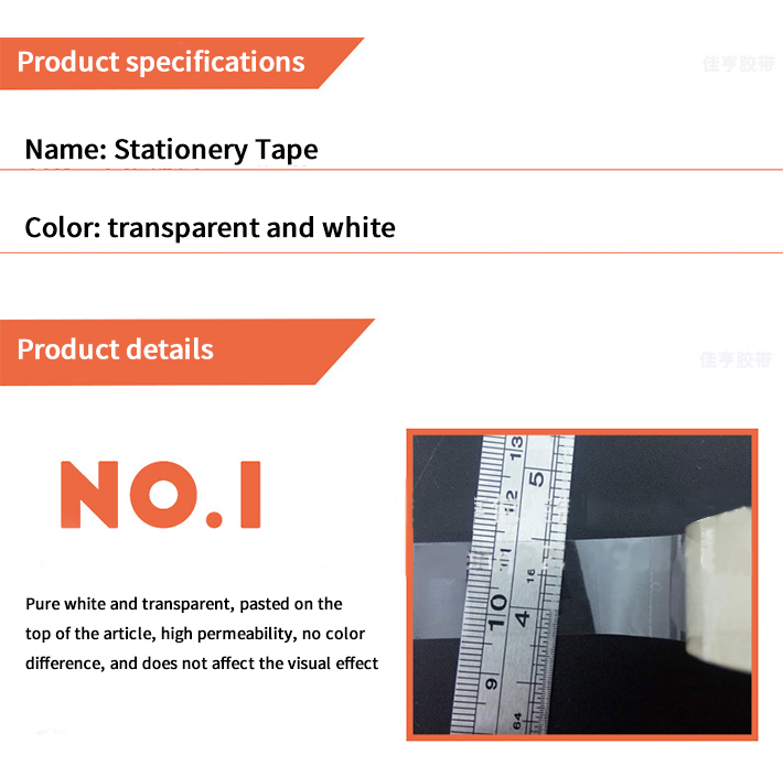 Multifunction Transparent Tape Clear Tape Gift Wrapping Refill Roll for Office, Home, School