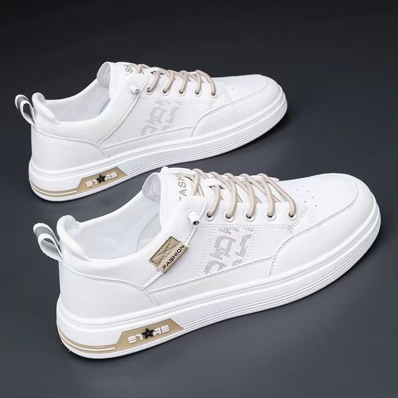 Men's shoes 2024 new breathable small white shoes Korean version of the trend with a slip-on sports casual soft sole tide shoes 2008