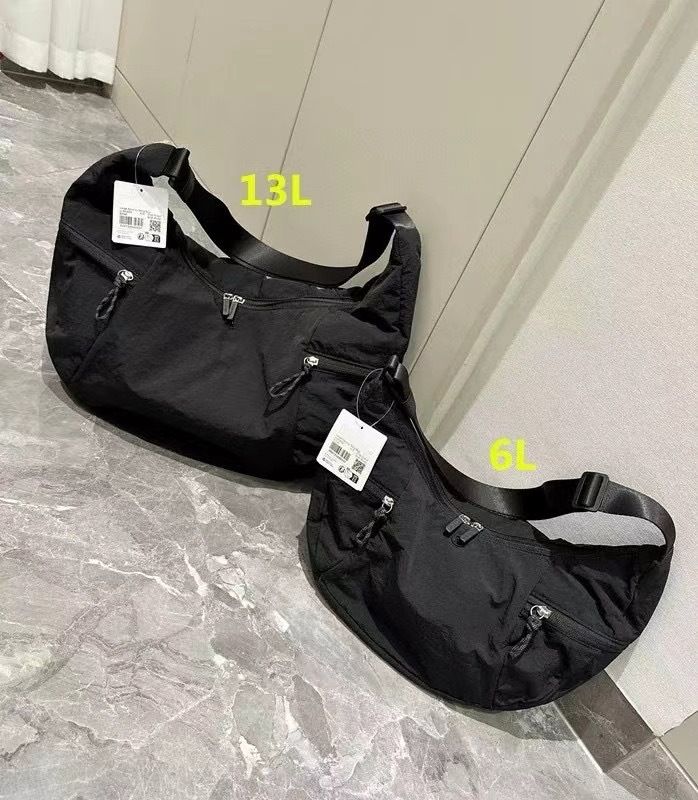 Lulu Dumpling Bun New Cow Horn Bun Women's Single Shoulder Cross Shoulder Handbag Fitness Sports Bag Waterproof Yoga Bag