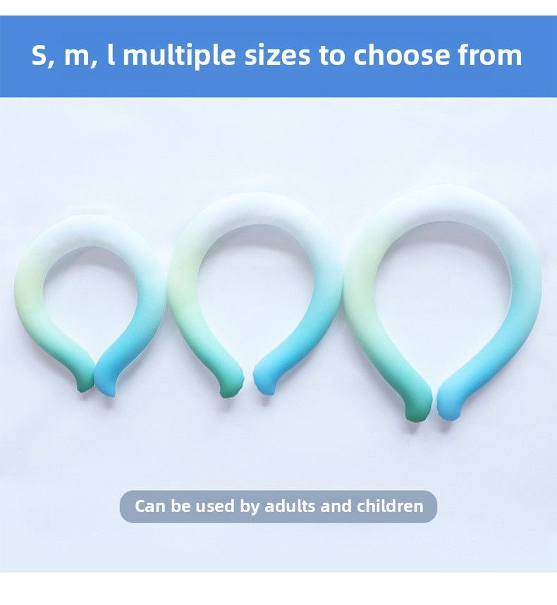 Summer product new upgrade  hot-selling gradual change neck ice ring unisex ice collar cooling ring