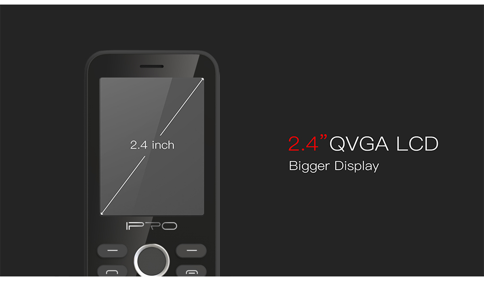 IPRO A29 2.8" 1400mAh Battery MP3 Player Dual SIM Flashlight inteligente Celulares 2G Celular Feature Phone