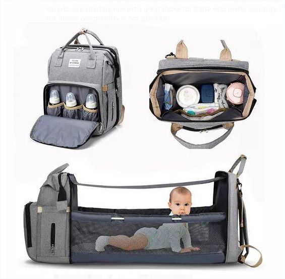 Portable Folding Crib Large Capacity Baby Backpack