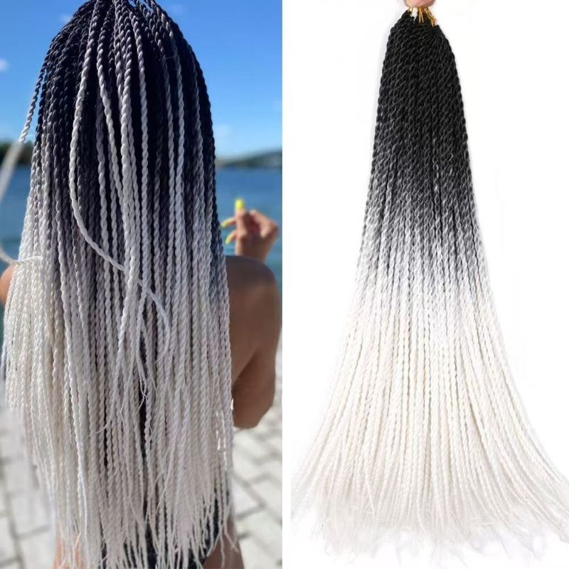 Wig dreadlocks, sweet and cool twisted braids, boxing braids, colored ponytails, street dance hip-hop ethnic style wig braids