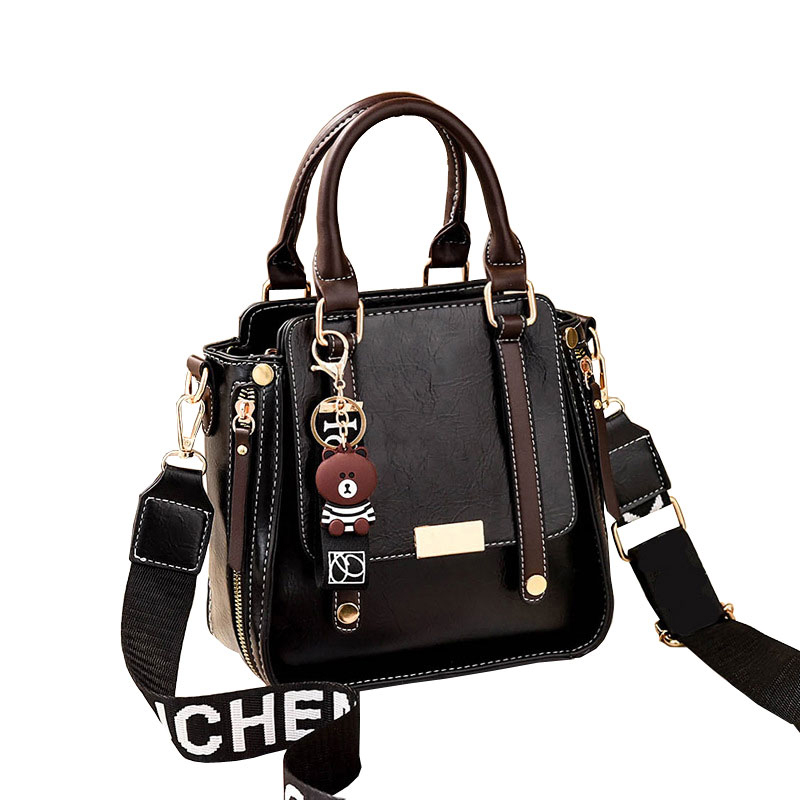 New Vintage Ladies Leather Handbags Zipper Decorative Women Bags Designer Bucket Bag Tassel Female Shoulder Crossbody Bag Wandu 006