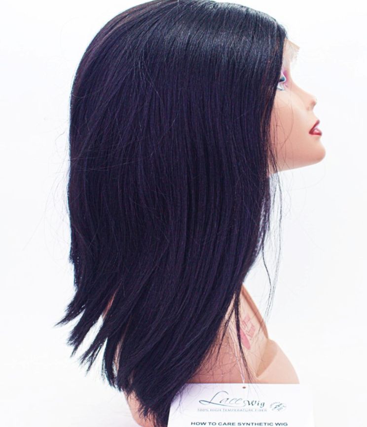 NOBLE FRONT LACE AMIYAH WIGS-NATRUAL HAIRLINE AND PARTING COLOR 1B