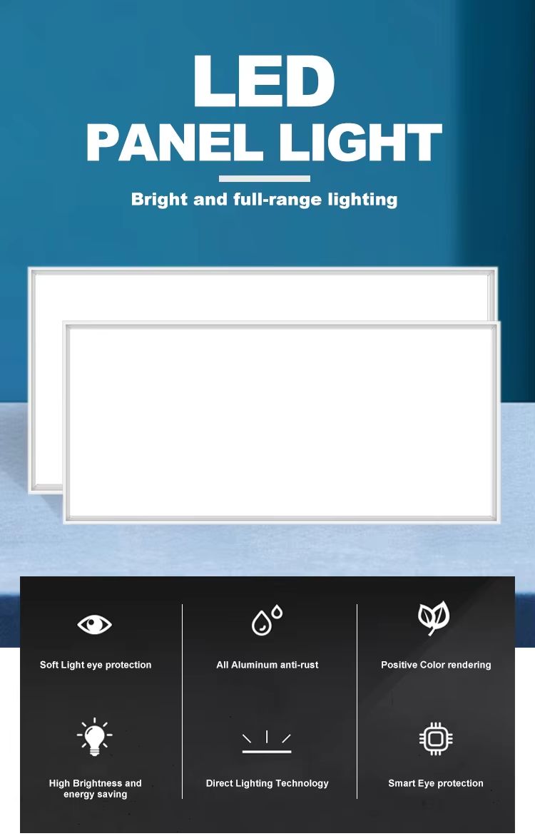 AUNONT Recessed Panel Aluminum Bucket Light Ceiling Flat Panel Light 300*600 Square LED Recessed Kitchen Light Bathroom Integrated Ceiling Light 300*300 Panel Light Ultra-thin Purification Light led Bucket Flat Panel Light Suitable for Kitchen Bathroom Office Balcony etc.