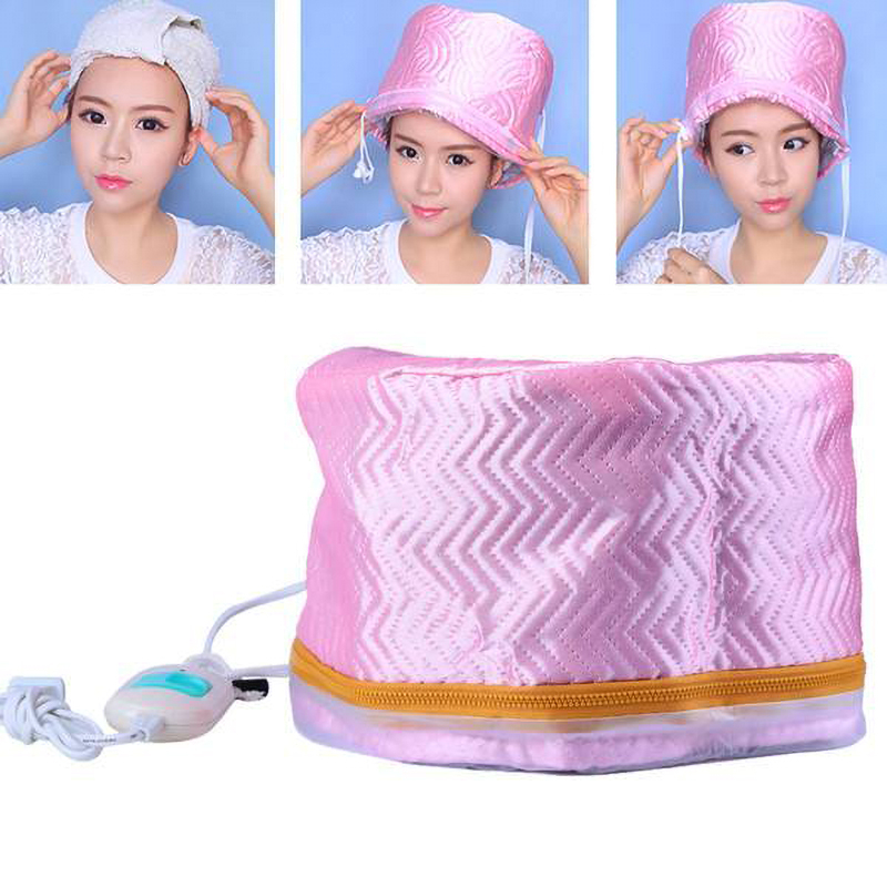 wkm-002 1pc Hair Steamer Cap Dryers Electric Hair Heating Cap Thermal Treatment Hat Beauty SPA Nourishing Hair Styling Care