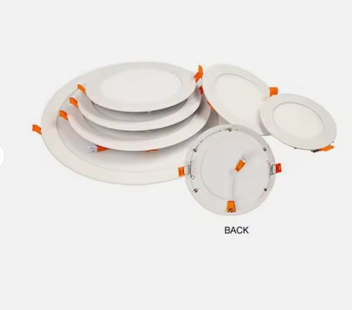 Tool Power Commercial 6W/12W Ceiling Led Slim Panel Lighting High-Quality Recessed Lighting Round LED Ceiling Lamp Concealed Slim Panel Light