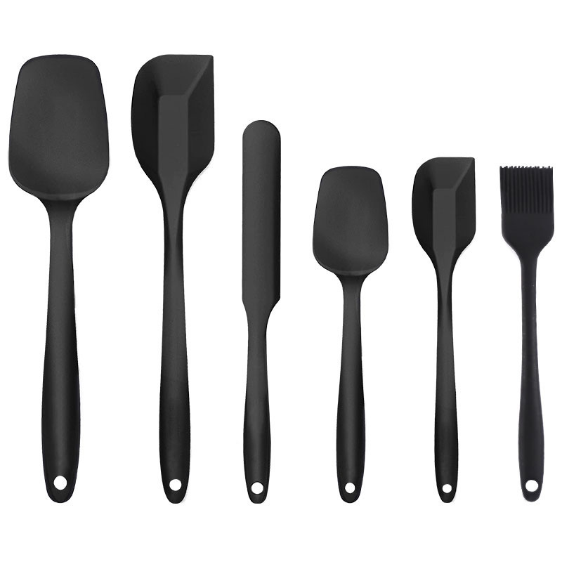 One Piece Silicone Scraper Six Piece Set Cake Scraper Cream Spatula Baking Tool Kitchen Dining Bakeware Baking Tools Pastry Utensils