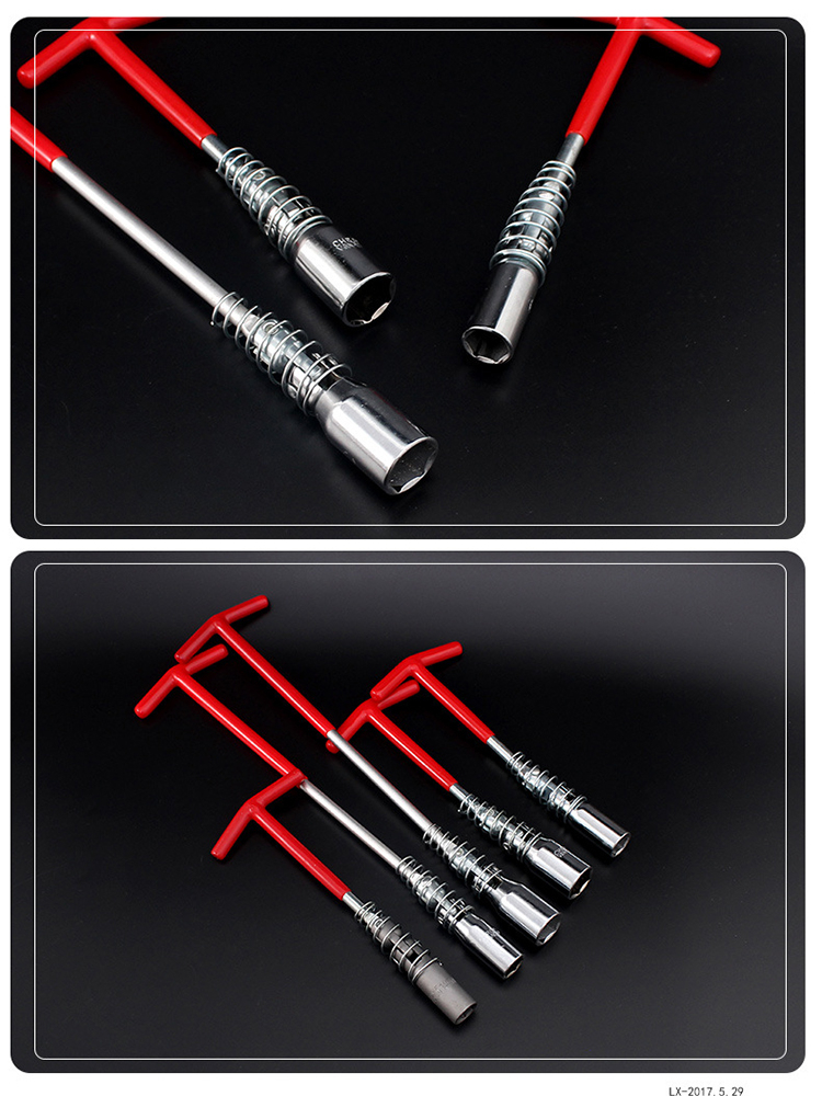 Automobile spark plug socket wrench extension socket 14 16 21mm universal joint automobile disassembly tool