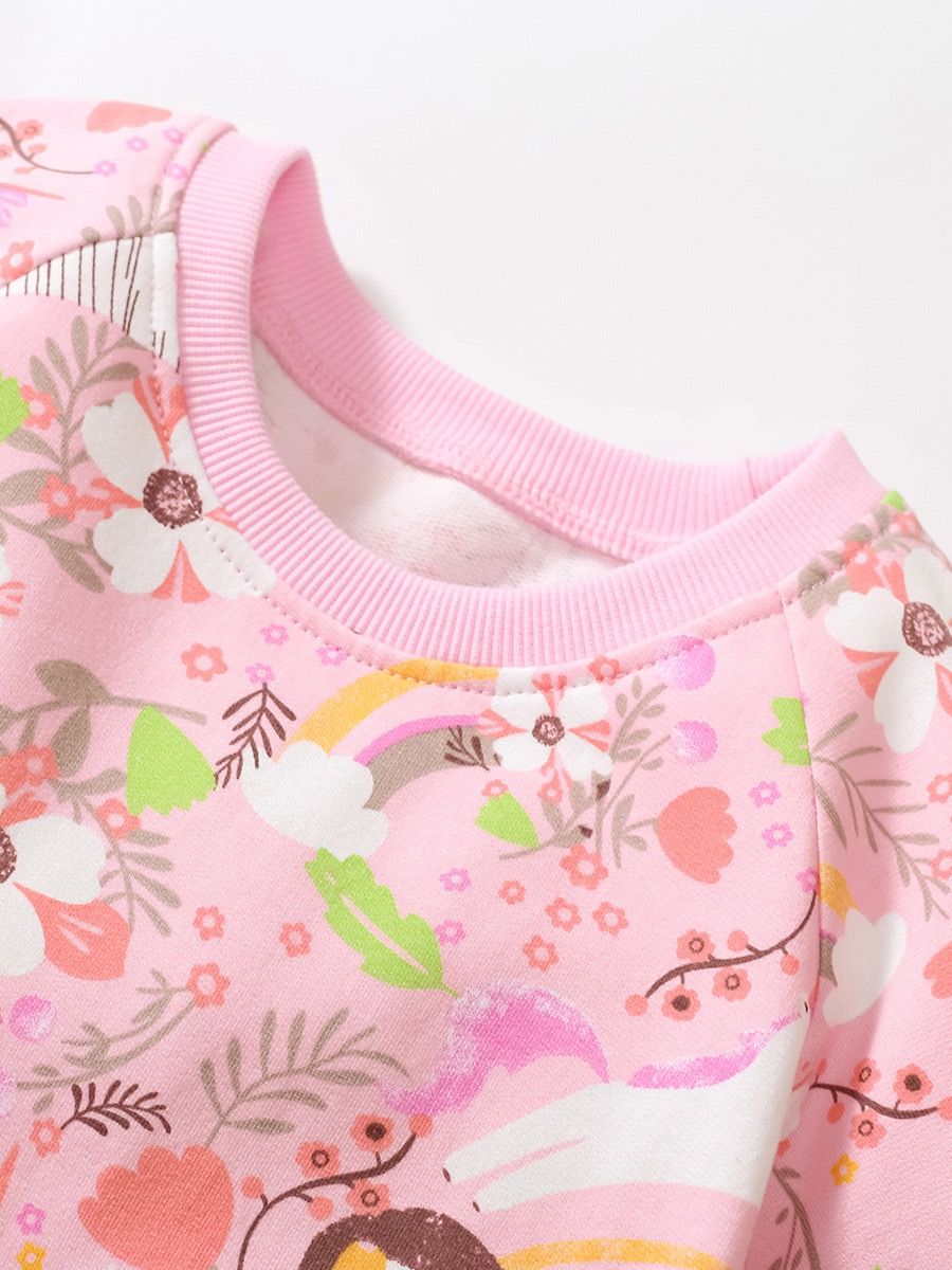 Summer style girls' princess dress, European and American style cartoon children's dress, pure cotton short sleeved children's dress