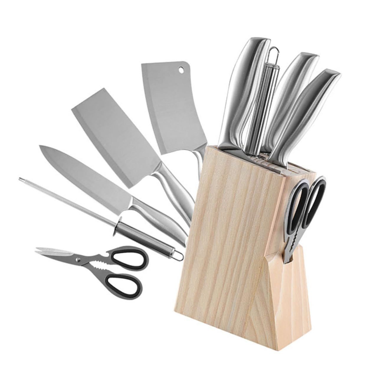 Six-piece Stainless Steel Kitchen Knife Set with Knife Box Kitchen Knife Set