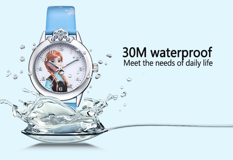 Waterproof Children's Cartoon Watches Snow White Spiderman Silicone Watch Kids Fashion Watch Frozen