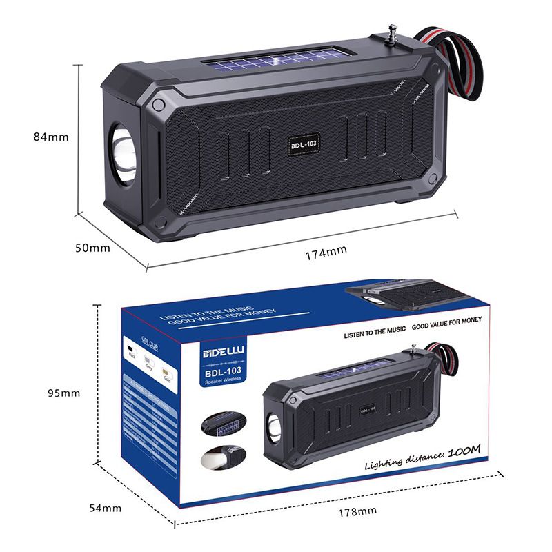 Dual solar bluetooth speaker wireless speaker multifunctional outdoor portable desktop wireless card small speaker
