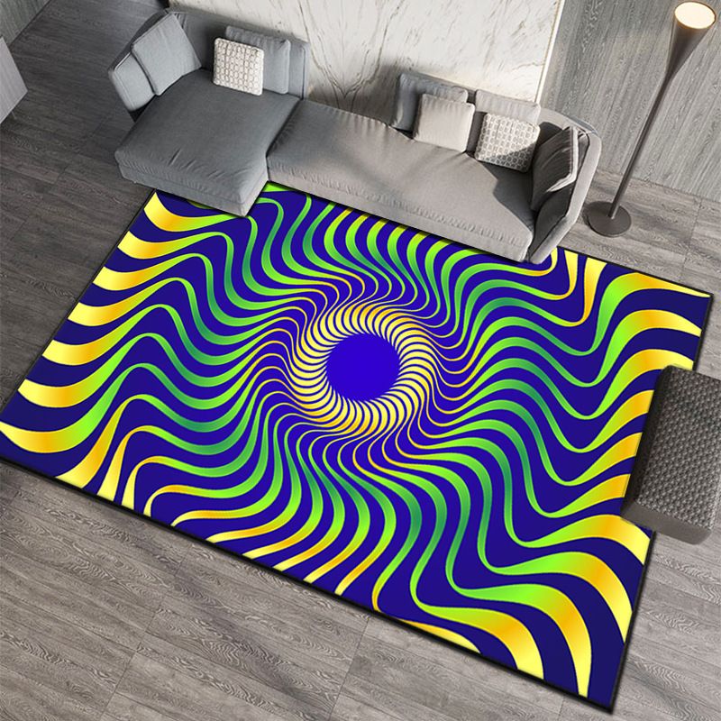 3D visual living room carpet, three-dimensional illusion dizziness sofa coffee table floor mat, dirt resistant non slip carpet bedside carpet 60*90cm,50*80cm,40*60cm