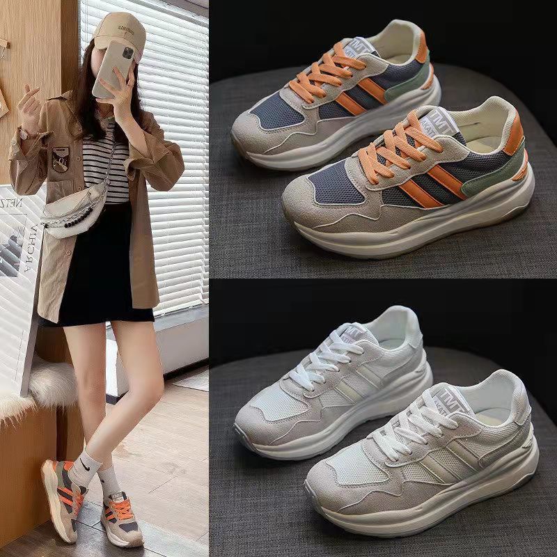 Women's sports shoes new ins comfortable women's shoes outdoor female students platform casual shoes trend sports board shoes 
FD-1