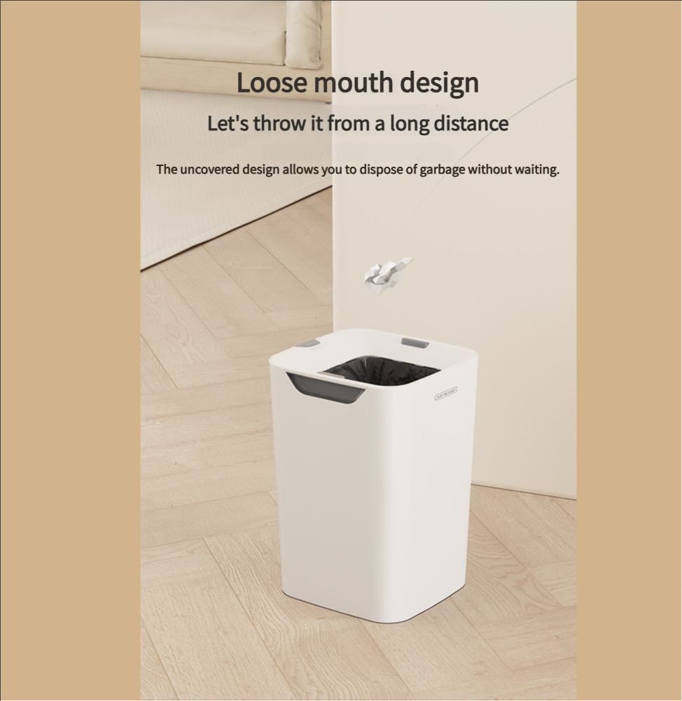 Automatic Trash Can, 16 L Self Sealing and Self-Changing Smart Trash Can, Motion Sensor, Touchless Garbage can with lid for Kitchen Bathroom Office, 7 Refill Rings