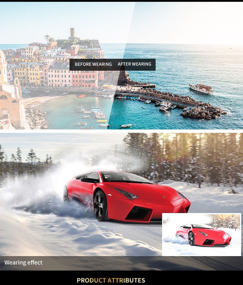 Polarized Fishing Sunglasses, Lightweight UV Protection Outdoor Sports Sunglasses for Cycling, Hiking, Running, Men Women Polarized Sunglasses
