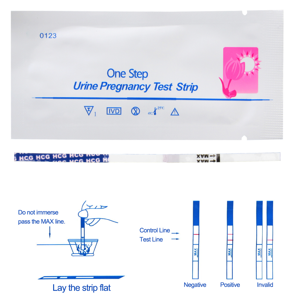 1Pcs Early Pregnancy Test Strips 99% Accuracy HCG Testing Kits Women Urine Measuring Expecting a baby