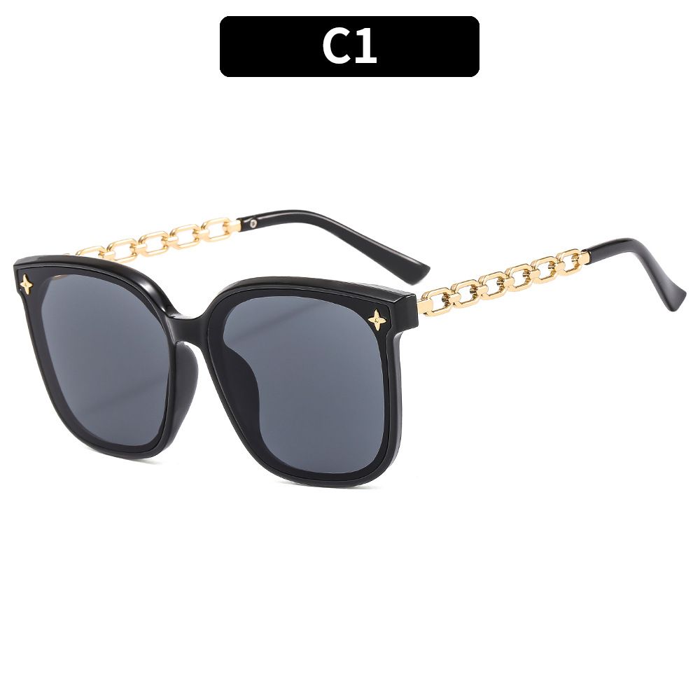 2302 New Fashion Promotion Large Frame Rectangle Sun Glasses Women Big Frame Square Sunglasses Unisex