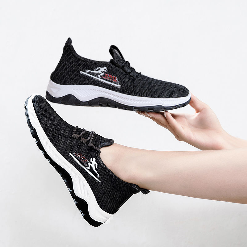 K26 Women Sneakers Air Sole Athletic Running Shoes Lace-up Breathable Jogging Shoes Leisure Outdoor Sneakers