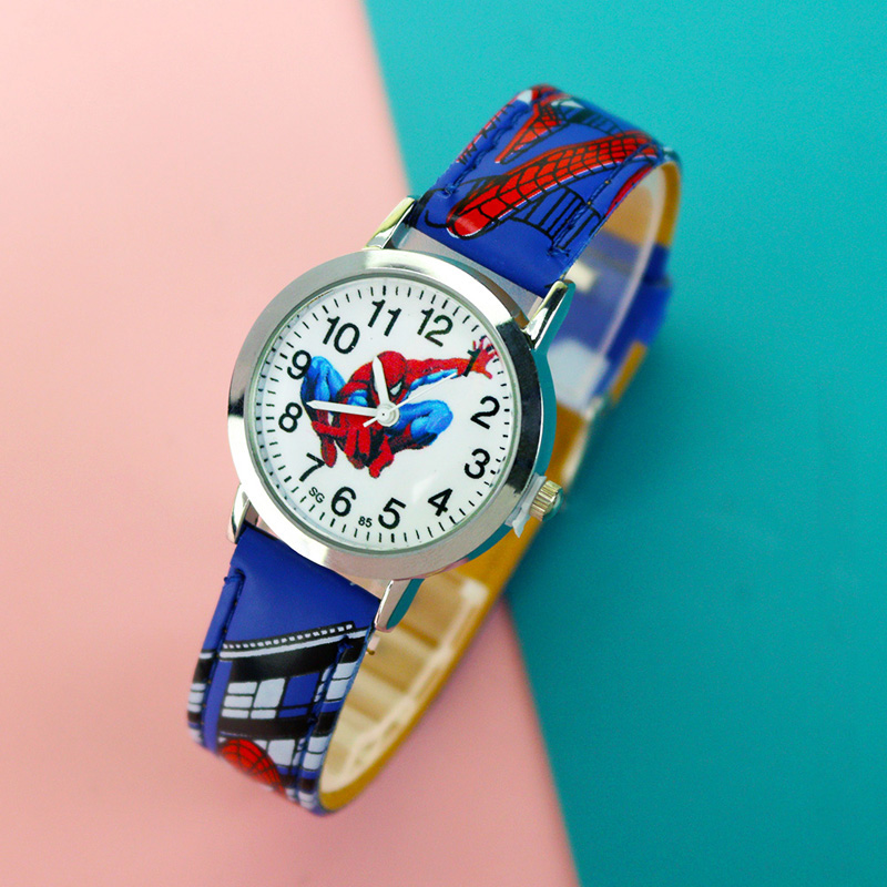 Cartoon Kids Watches 30M Waterproof Cool Pattern Leather Strap Children Wristwatch Boys Babys Gift Montre Enfant 2021