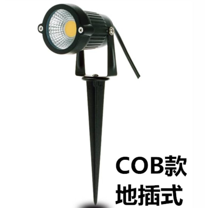 5W Outdoor LED Lawn Light with Spike Stand Waterproof IP68 Rotating Path COB Spotlight 220V Garden Light Landscape Tree Spotlight