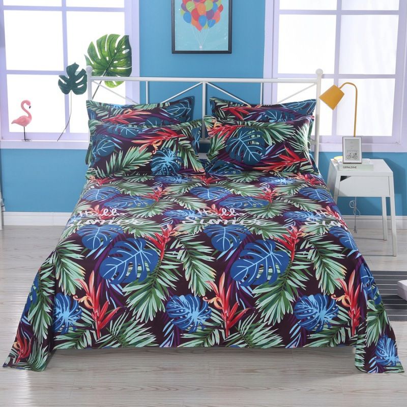 Polyester bed sheets pillowcase 48*74cm pillowslip 120*230cm ,160*230cm,200*230cm sheet free shipping