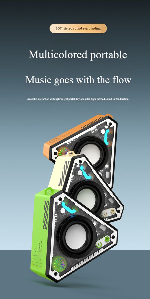 New professional mini desktop outdoor mecha bluetooth wireless mobile small speaker