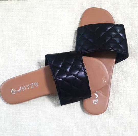 Trending Couple Design Popular Slides women factory flat sandals Slide Slippers
BLACK/BROWN