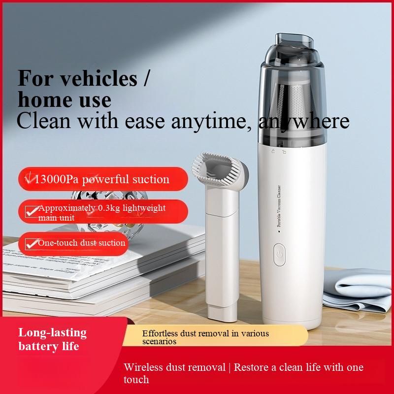 Wireless Car Vacuum Cleaner with Strong Suction, Rechargeable Handheld Vacuum, Portable Mini Dust Collector for Car Home Office, Wet Dry Use with Blowing Function
