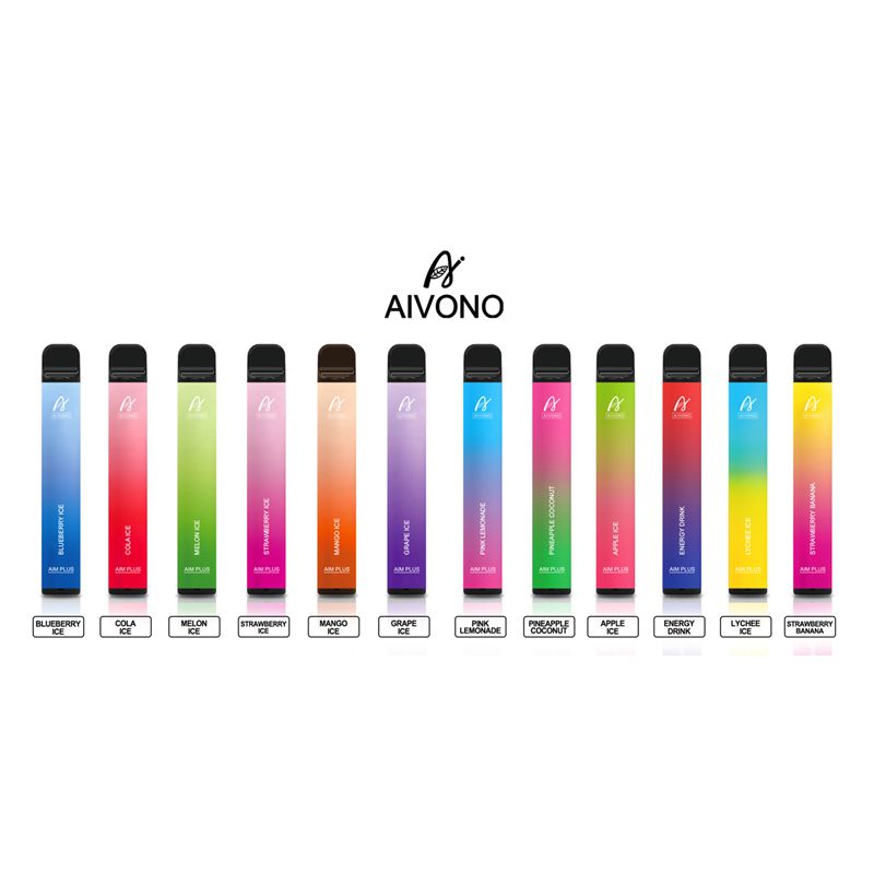 AIM PLUS 800PUFFS Ready To Puff And Go Electronic Cigarette Smoke Pod Vape Rechargeable Rruits Flavour E Juice Vapepen Ecig Ecigarette Series B