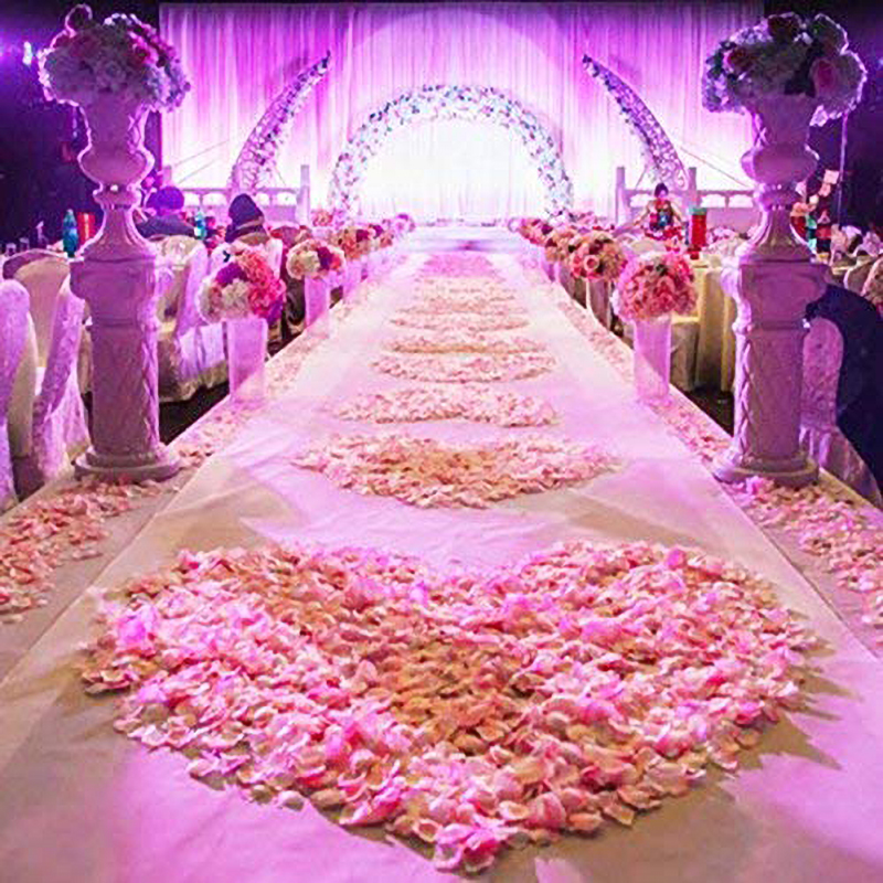 100 PCS Silk Flower Rose Petals for Wedding Decorations
