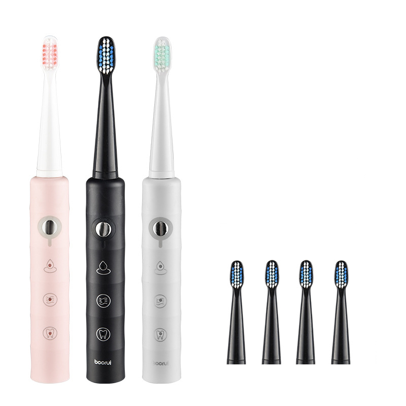 Electric Toothbrush Powerful Sonic Cleaning - Rechargeable Toothbrush with Timer, 6 Modes, 4 Brush Heads, 4 Hr Charge Last 14 Days Whitening Toothbrush for Adults and Kids