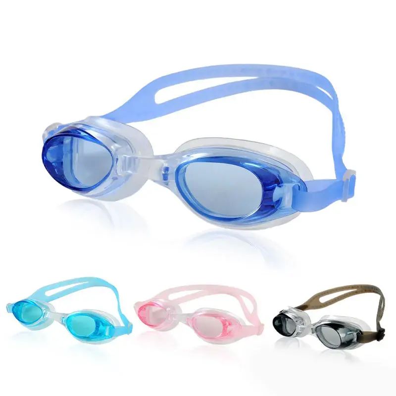 AUNONT Anti-fog waterproof swimming goggles pool swimming sports waterproof glasses kids swimming goggles with storage bag kids swim cap kids cartoon swim cap