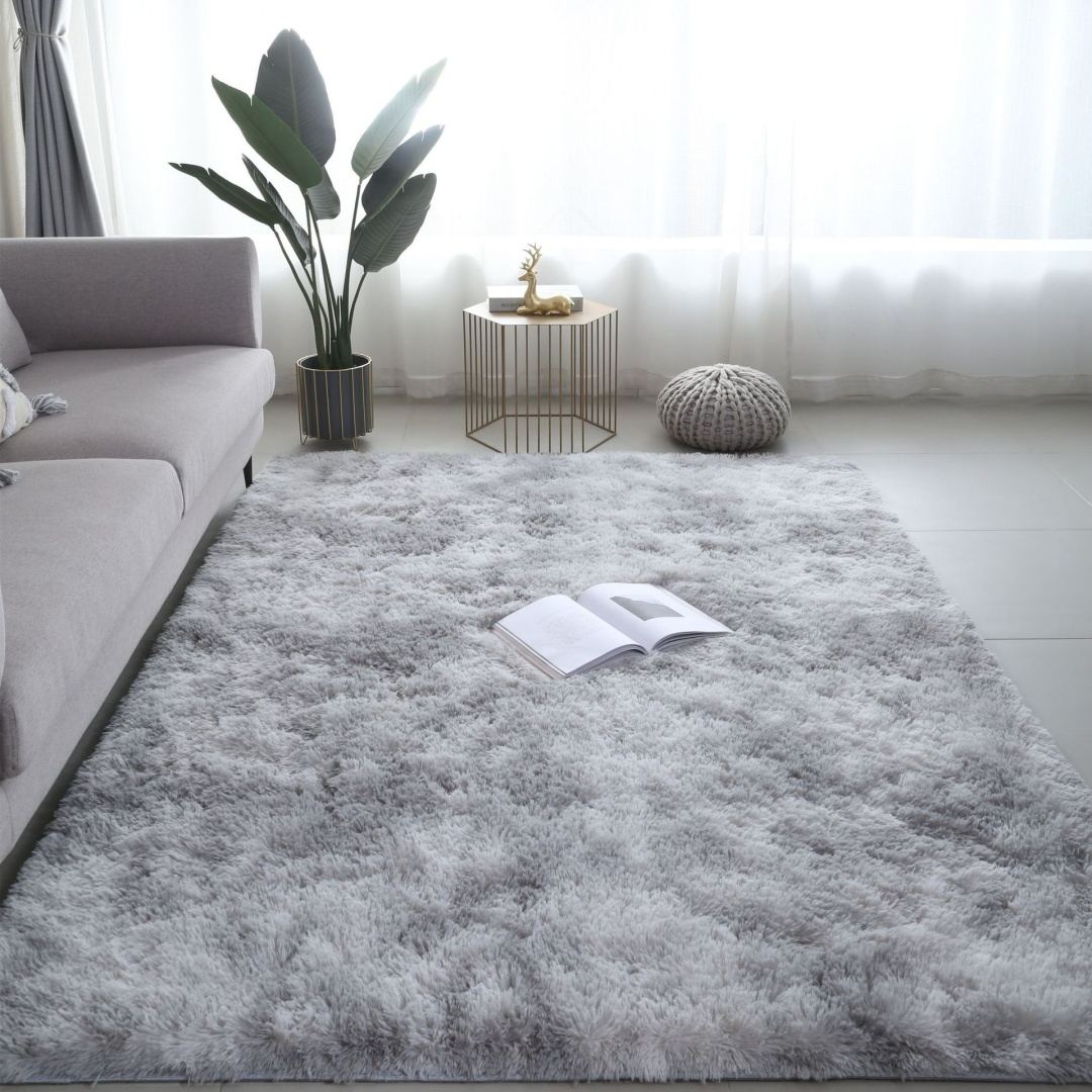 Tie Dye Area Rug for Bedroom Living Room Fluffy Shaggy Gradient Faux Fur Carpet for Kids Adults Fuzzy Plush Home Decor Floor Mat