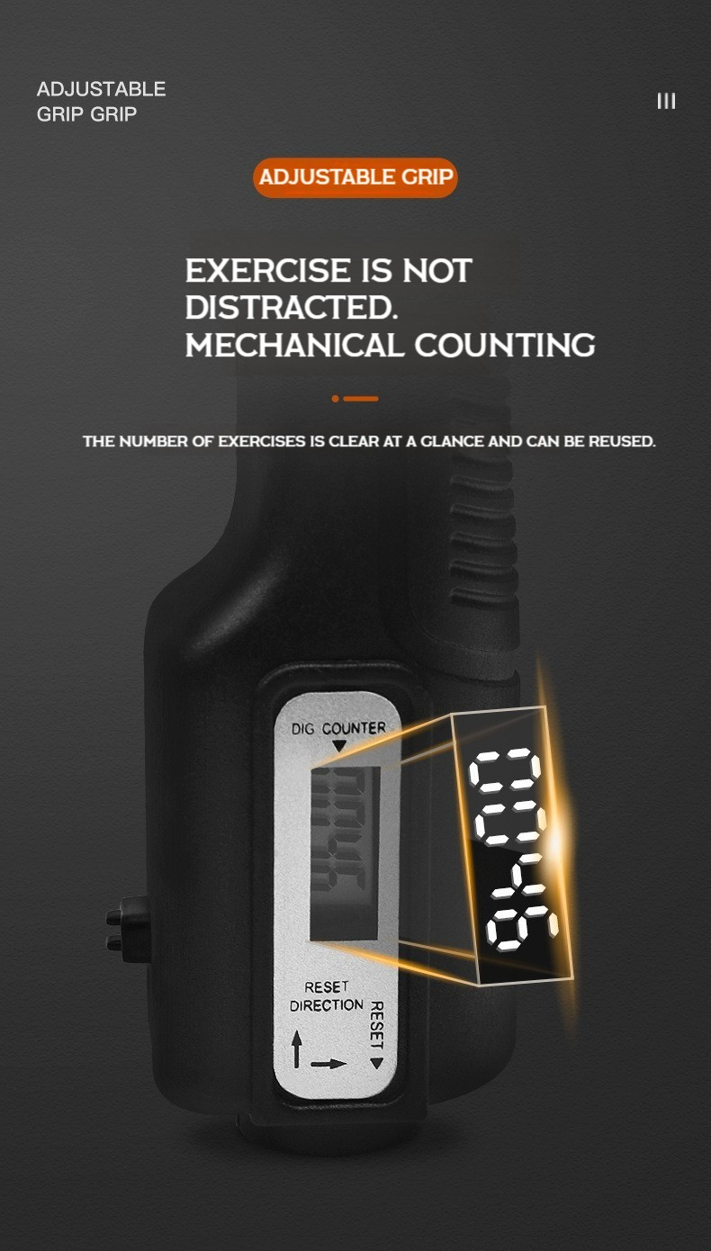 QC056 10-100Kg Adjustable Heavy Gripper Fitness Hand Exerciser Grip Wrist Training Increase Strength Spring Finger Pinch Expander Tool