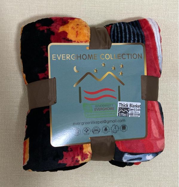Full Queen Size Blanket Double Layer Super Soft Stock Flannel Fleece Throw Quilt Blanket Printed Throw Coral Polar Bed Blanket
